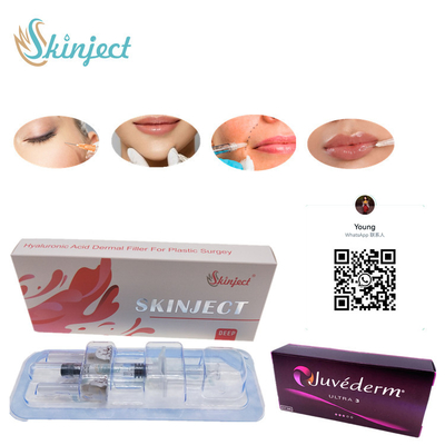 Enchimentos cutâneos ácidos hialurónicos profundos dos bordos 2ml de Skinject injetáveis