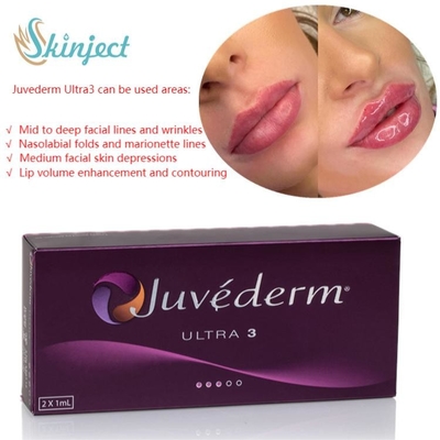 Injetável cutâneo ácido hialurónico dos enchimentos do bordo do cuidado 2x1ml Juvederm da cara