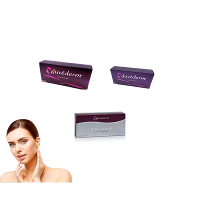 Enchimento cutâneo ácido hialurónico Juvederm ultra 3 do bordo da cara