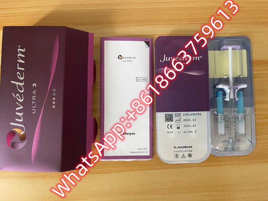 Enchimento cutâneo ácido hialurónico dos bordos de Juvederm Ultra3 injetável
