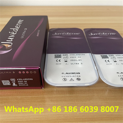 Gel médico Juvederm ultra 3 e 4 de Hyaluronate do sódio para enrugamentos