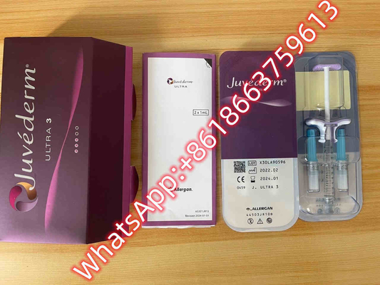 Enchimento cutâneo ácido hialurónico ligado transversal injetável Juvederm do Ce ultra 3 bordos