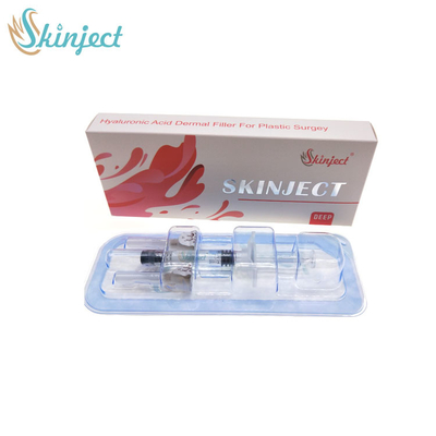 Enchimento cutâneo ácido hialurónico da injeção de Skinject 2ml dos produtos de beleza com o Lido para a cara