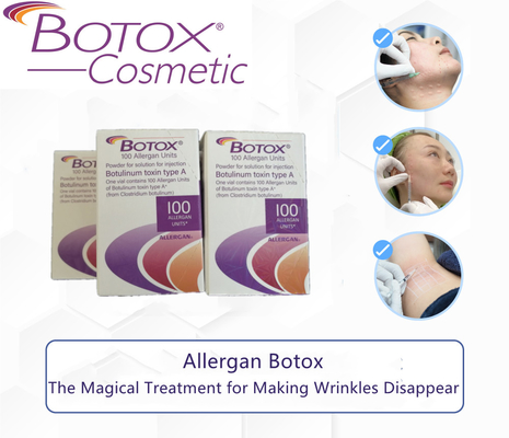 A pureza alta  Allergan Botulinum para o enrugamento da testa pulveriza o tipo A de 100 unidades