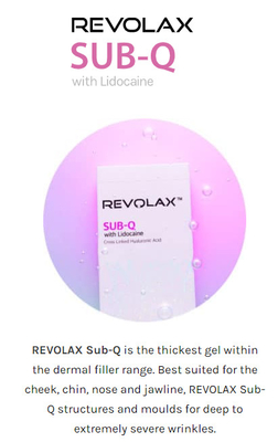 Revolax profundo com enchimentos ácidos hialurónicos do bordo de Lido para o rejuvenescimento da pele