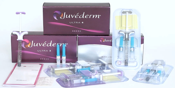 Injetável cutâneo ácido hialurónico dos enchimentos do bordo do cuidado 2x1ml Juvederm da cara