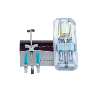 Enchimentos cutâneos ácidos 2x1ml de Chin Contouring Juvederm Voluma Hyaluronic do malar