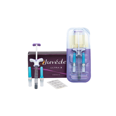 Enchimentos faciais ácidos hialurónicos de Juvederm Ultra3 2x1ml cutâneos