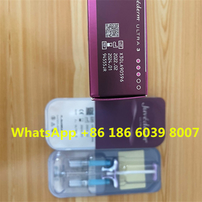 A cruz facial ligou o enchimento cutâneo ácido hialurónico Juvederm ultra 2 3 4