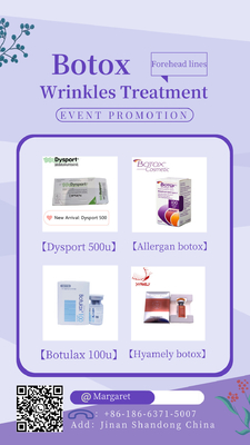 Allergan 100 Ui Toxina Botulínica Botulax para rugas Dysport 500 Ui