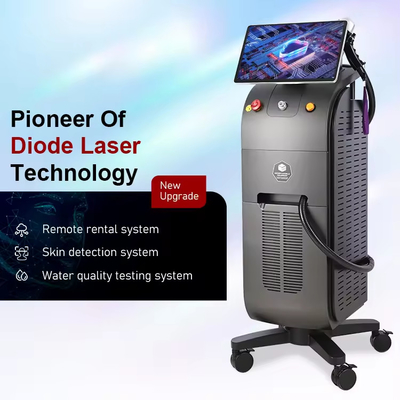 Máquina de depilação a laser de diodo de 755nm 808nm 1064nm de 3 ondas