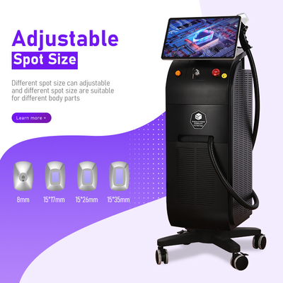 Máquina avançada de remoção de pelos a laser para todos os tipos de pele Interface multilingue 755 808 940 1064nm comprimento de onda