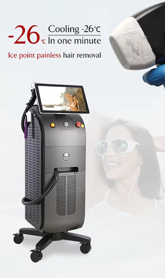4K Diodo 755nm 808nm 1064nm gelo Titânio Laser depilação máquina 3 ondas