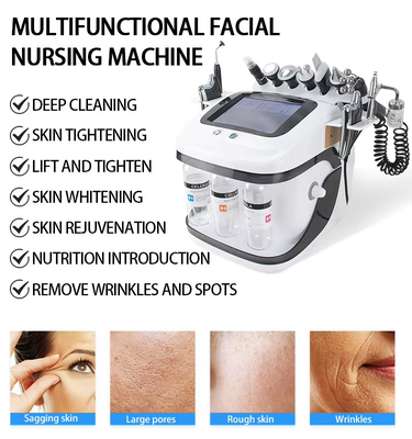 10 em 1 Cuidados de beleza da pele Hydra dermoabrasão multifunção limpeza facial aquática