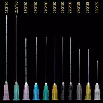 23G Ácido hialurónico de beleza descartável Agulha aberta Agulha de injecção