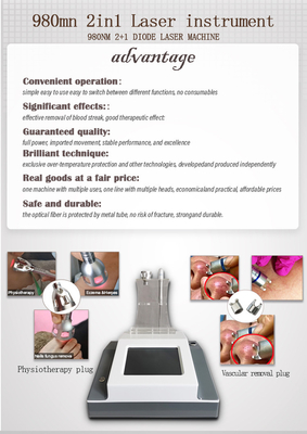 Rejuvenescimento Facial Remoção Vascular Diodo Laser Máquina de Beleza Facial