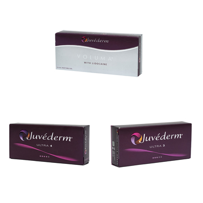 2 seringas* 1 ml de preenchimento cutâneo facial Injecção de ácido hialurónico para mandíbula/ nariz/ lábios/ bochechas e queixo