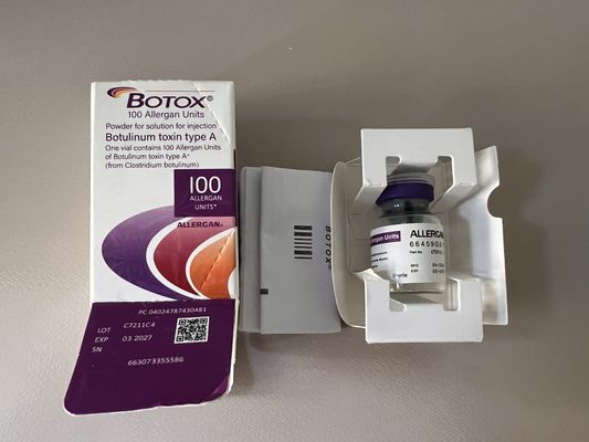 100u Toxina Botulínica Cosmética de Segurança Allergan Botox para Cuidados Faciais