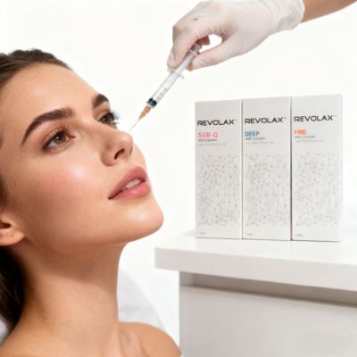 Preenchimento labial Revolax 1,1ml Deep Cross-Linked Gel Ácido Hialurônico Injeção Lábios Preenchimento Dérmico