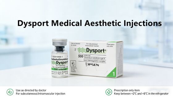 Dysport 500U Injetável de Alta Potência Toxina Botulínica Tipo A Relaxamento Muscular Duradouro para Suavidade