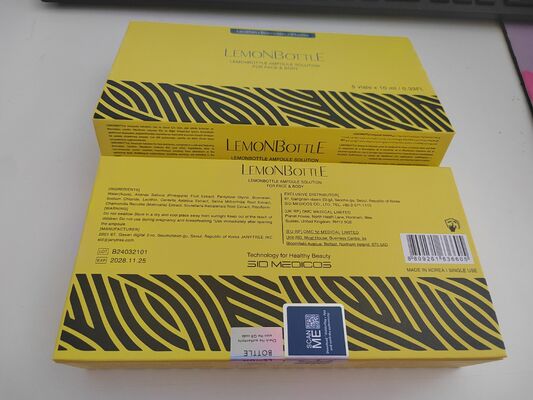 Solução de dissolvimento de gordura de garrafa de limão natural Solução lipolítica