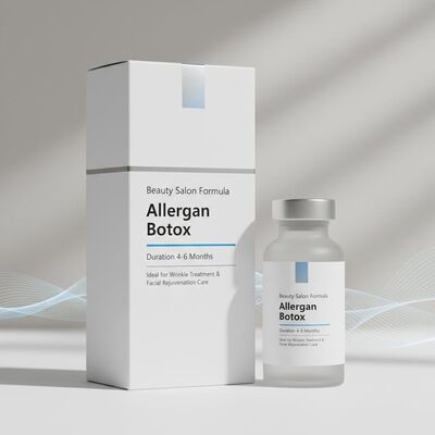 Salão de beleza seguro fórmula de Botox da Allergan duração de 4 a 6 meses ideal para tratamento de rugas e cuidados de rejuvenescimento facial