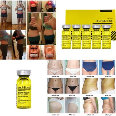 Garrafa de limão para perder peso, solução lipolítica para queixo duplo e barriga