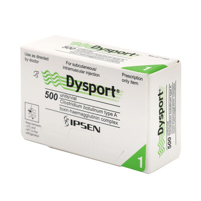 100U Allergan Dysport Pó Liofilizado Anti Rugas Toxina Botulínica