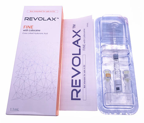 Enchimento cutâneo ácido hialurónico 1.1ml de Revolax muito bem injetável