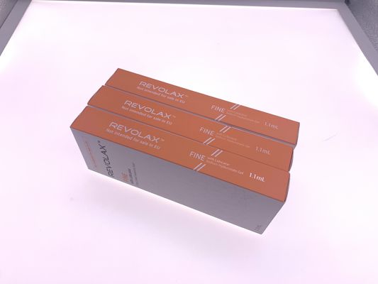 Enchimento cutâneo ácido hialurónico 1.1ml de Revolax muito bem injetável