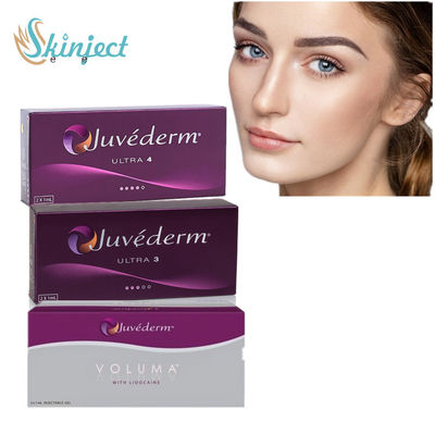 Enchimentos faciais ácidos hialurónicos injetáveis Juvederm ultra 3 ultra 4 Voluma