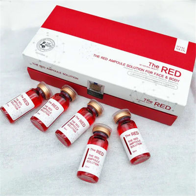 A solução Lipolytic de dissolução gorda vermelha 10ml do soro cada tubo de ensaio
