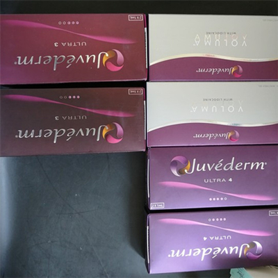 Juvederm ultra enchimento cutâneo ligado 4 cruzes 2x1ml/Box