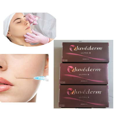 Injeção Juvederm 2x1ml enchimento cutâneo 24mg/Ml de ultra 3 bordos