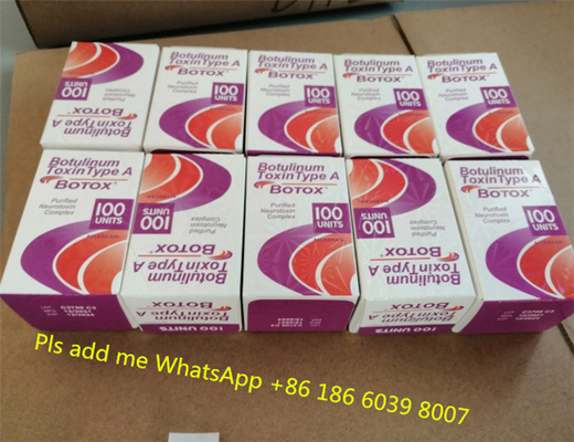 A toxina Injectioin de Allergan  Botulinu 100 unidades datilografa um Boxina Botulinica para o Anti-enrugamento