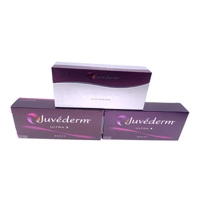 A cruz ácida hialurónica de Juvederm ligou a injeção cutânea do bordo do enchimento