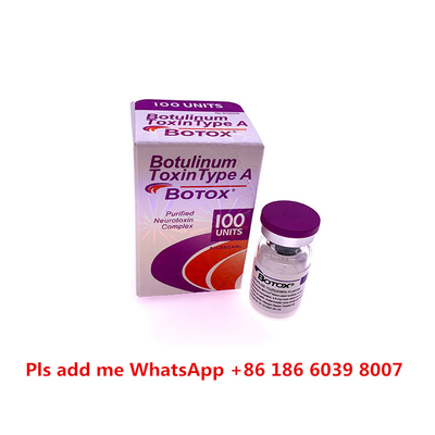 Toxina Botulinum 100iu de Allergan  para o anti enrugamento
