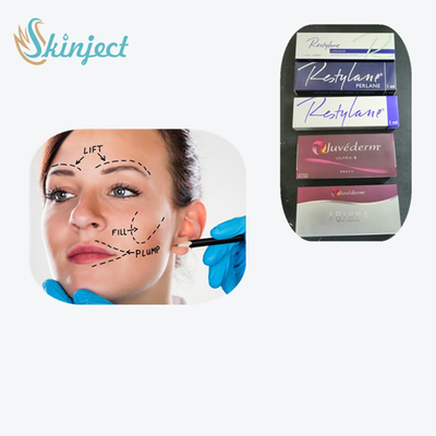 Enchimento cutâneo injetável para calhas do rasgo antes e depois da linha do sorriso de Juvederm