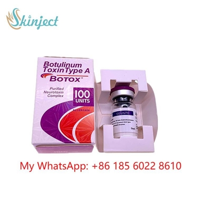 Tipo uma injeção das unidades de  100 Allergan para a face lift