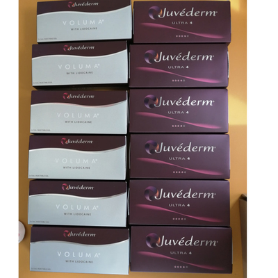 Cara do bordo que dá forma ao enchimento cutâneo ácido hialurónico Juvederm Ultra4 Voluma