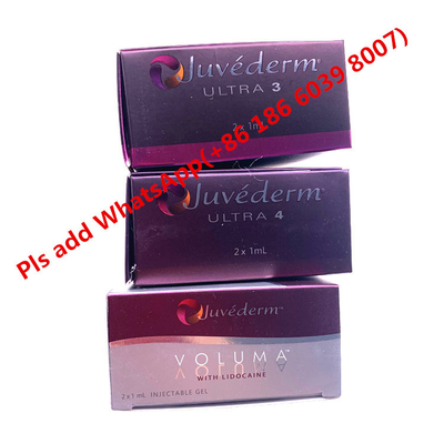 Injeções cutâneas do enchimento de Juvederm para os pés de corvos