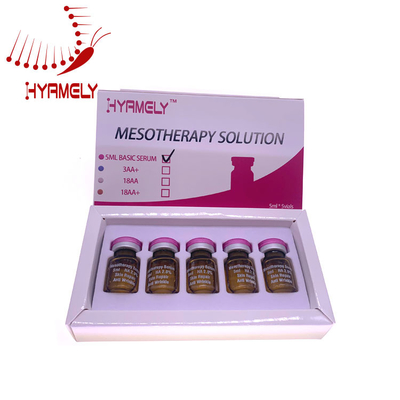 Soro cutâneo ácido hialurónico do enchimento da solução meso de Hyamely 5ML