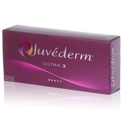 Enchimento cutâneo ácido hialurónico injetável de Juvederm do gel Ultra3 para o enchimento dos bordos