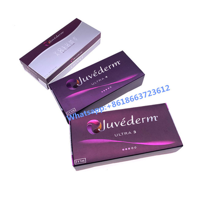 Juvederm ultra 3 e enchimento ultra 4 facial ácido hialurónico para os bordos