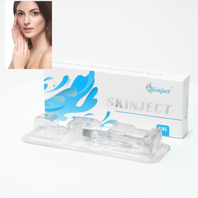 Enchimento cutâneo ácido hialurónico de Skinject para a ampliação da nádega dos bordos