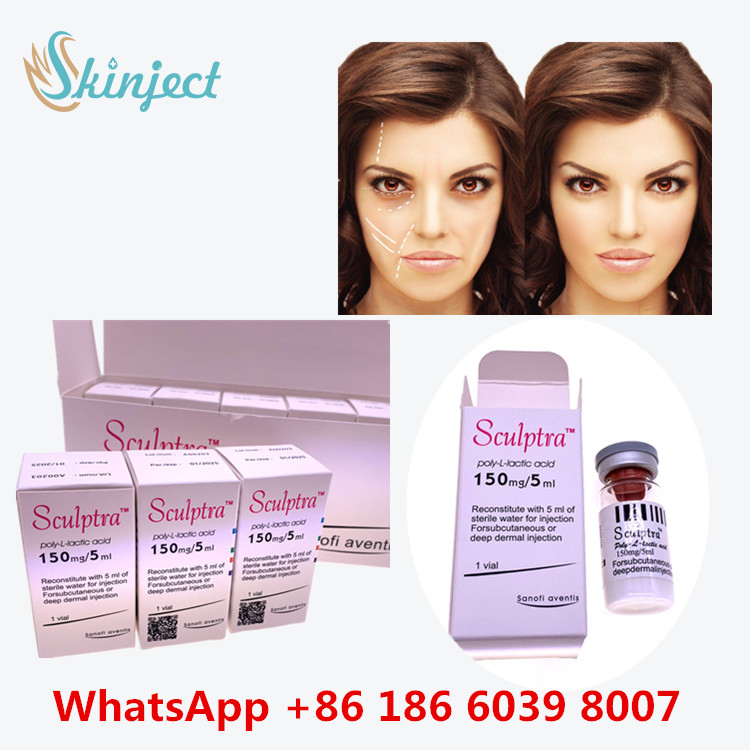 Injeção do Poli-l-lático-ácido PLLA de  para a consolidação facial