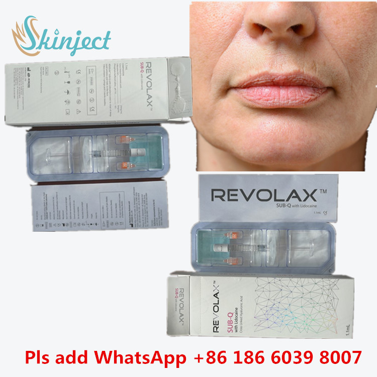 Gel de Hyaluronato de Sódio Médico Ácido Hyalurónico Dermal Revolax Preenchimento Profundo 1 ml Para Injecção em Lábios