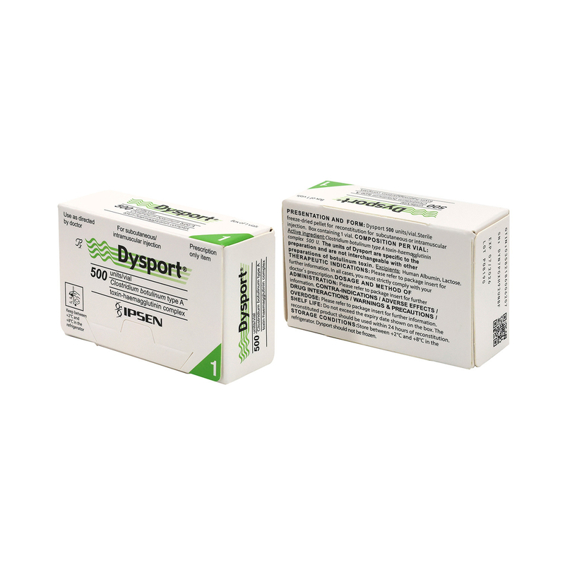 DYSPORT 500 Unidades Para Linhas Faciais Toxina Botulínica Tipo A
