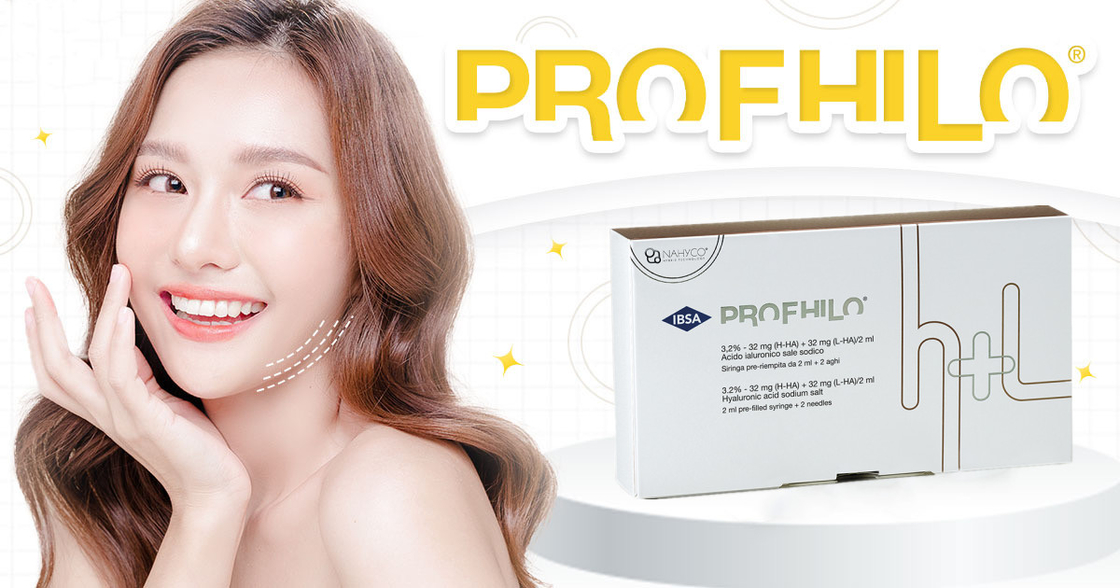 2 ml de preenchimento cutâneo cruzado PROFHILO Tratamento da pele antienvelhecimento Rosto branco Eficaz para o rejuvenescimento da pele