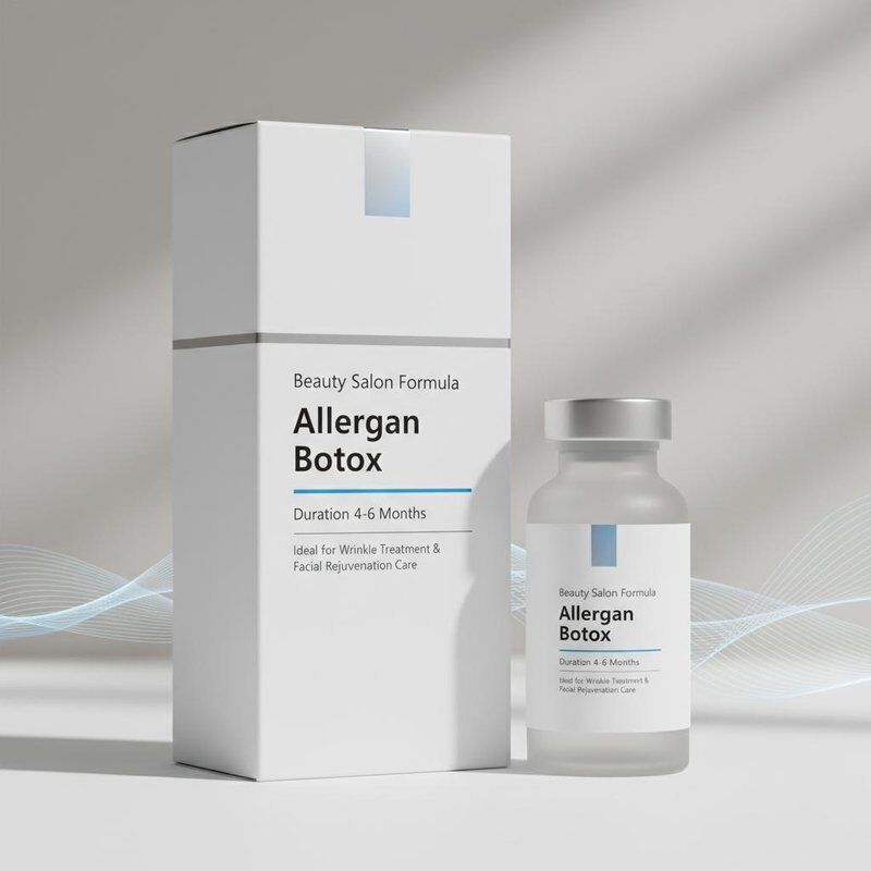 Salão de beleza seguro fórmula de Botox da Allergan duração de 4 a 6 meses ideal para tratamento de rugas e cuidados de rejuvenescimento facial